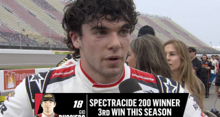Gio Ruggiero’s Victory Lane interview at Michigan International Speedway